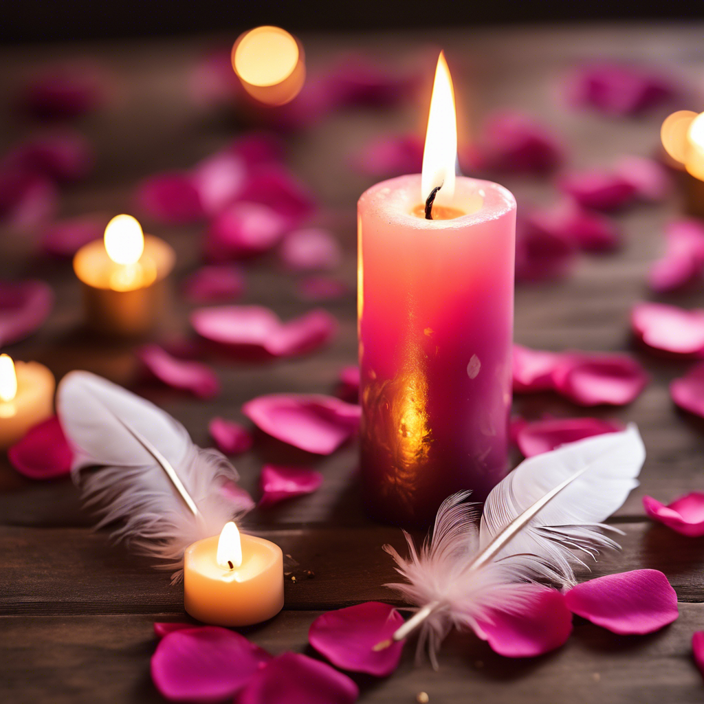 Hechizo con una vela rosa para atraer el amor verdadero.