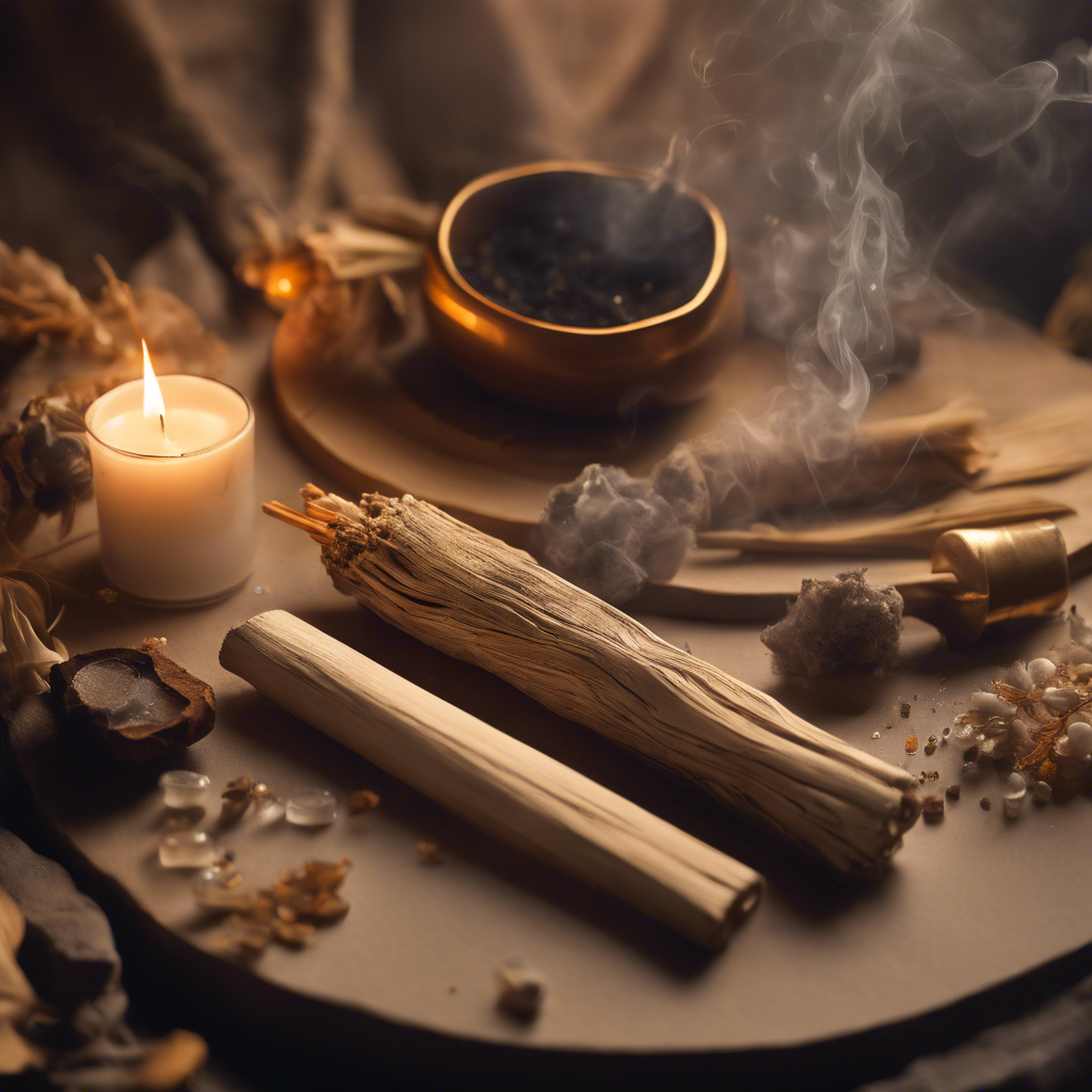 Hechizo con palo santo para limpiar energías negativas.