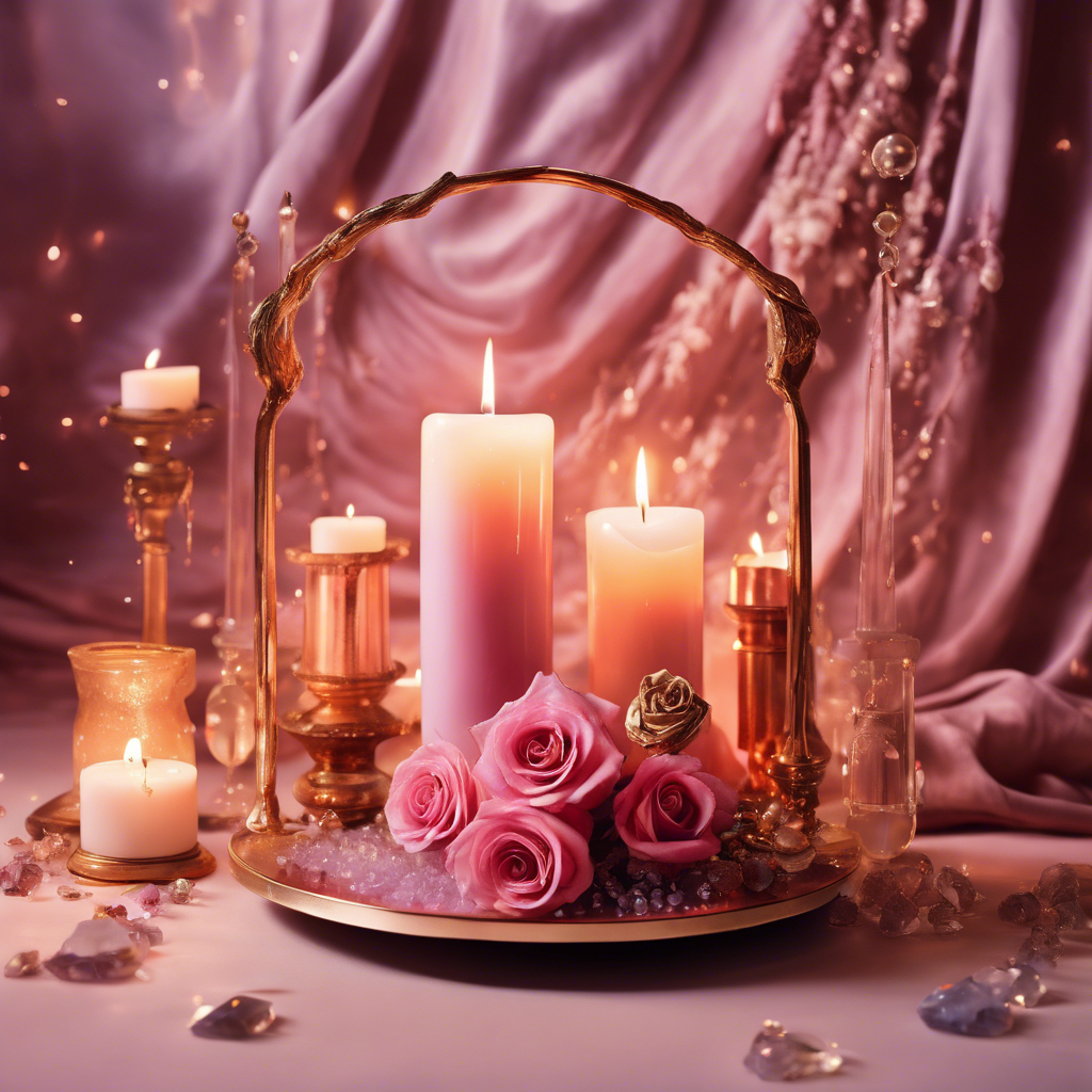 Hechizo con una vela rosa para atraer el amor verdadero.