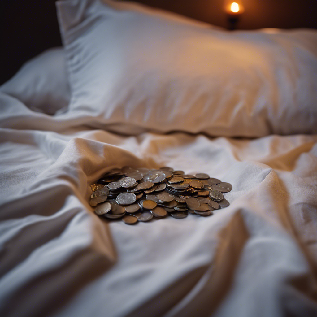 Ritual de la moneda bajo la almohada para la abundancia.