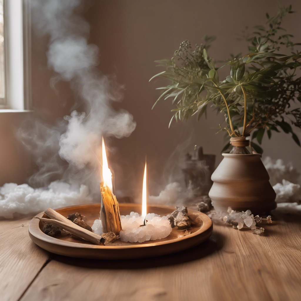 Hechizo con palo santo para limpiar energías negativas.