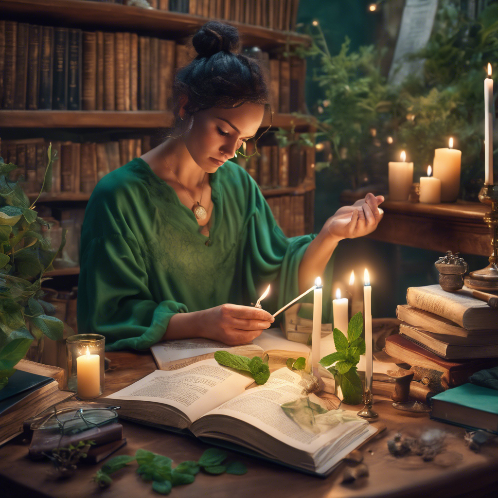 Conjuro con menta para mejorar la concentración y memoria.