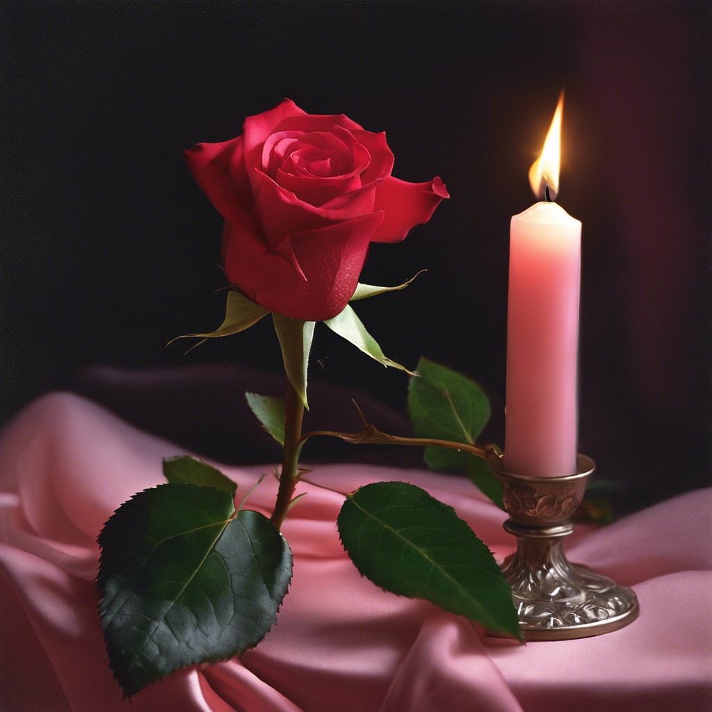 Hechizo con una vela rosa para atraer el amor verdadero.