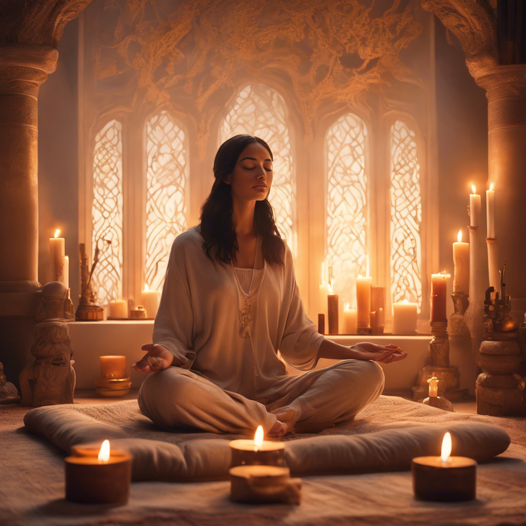 Ritual con incienso para conectar con guías espirituales.